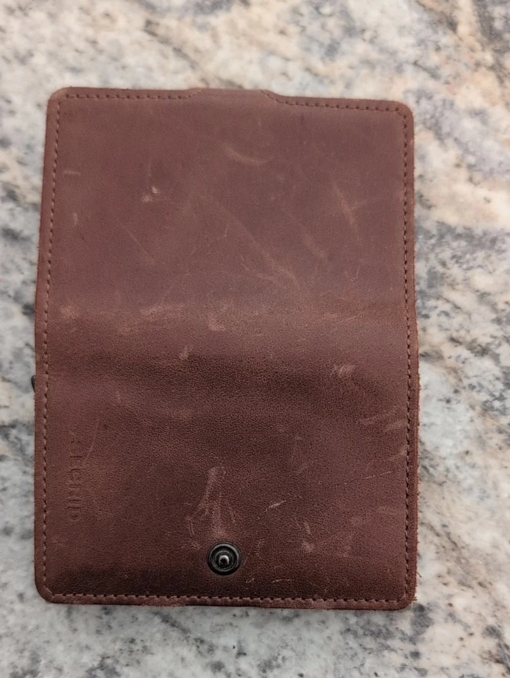 Secrid Brown Leather Card Wallet In GUC